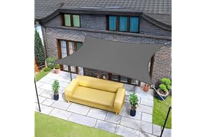 Sunnylaxx 3x3m Impermeable Toldo Vela de Sombra, Cuadrado Grafito Toldos Exterior Terraza Protección Rayos UV para Exteriores, Pergola, Jardín,Terrazas