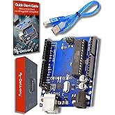 AZDelivery AZ-ATmega328DIP-Board Mikrocontroller Board ATmega16U2 8-bit Entwicklerboard mit Hauptplatine und USB-Kabel inklus