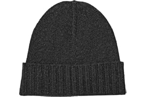 CLASSE77 – Cappello di Lana (70%) Misto Cashmere (30%) con Risvolti a Coste – Unisex -100% Made in Italy – Lavorazione Artigianale