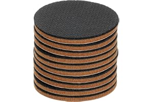 QUARKZMAN 10 stycken självhäftande filttassar – 60 x 60 x 5 mm (L x B x D) möbeltassar filt – rund filtglidare, stol, halkfri
