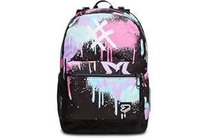 SEVEN S.P.A. Seven Zaino Scuola Reversibile, The Double, Rosa, Azzurro - 2 Zaini in 1 - con Dispositivo Wireless e Pennarelli per Lato Personalizzabile - Zaino Scuola e Tempo Libero - Bambine e Ragazze