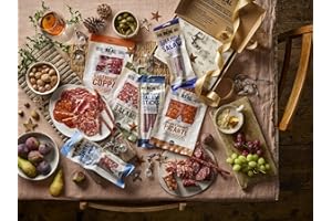 The Real Cure - Festive Cured Meat Letterbox - Artisan Christmas Charcuterie Hamper - Christmas Cured Meat Selection - Gourmet Charcuterie Gift Box - Foodie Gift for Men and Women