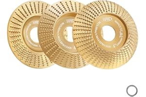 BGTEC Disco per smerigliatrice angolare, 3 pezzi da 100 mm (piano + smussato + arco), mola 7/8"-5/8" per tagliare e modellare la rettifica.