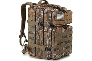 QT&QY 45L Militärischer taktischer Rucksack Bundeswehr Rucksäcke für Männer Molle Armee Angriff Tagesrucksack 3 Tage Bug Out Go Tasche Trekking Wanderrucksack