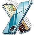 iVoler Cover per Samsung Galaxy A12 / Samsung Galaxy M12, Antiurto Custodia con Paraurti in TPU Morbido e 3 Pezzi Pellicola V