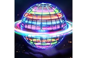 Ivtivfu Palla Volante (Blu, Migliorata): Flying Ball con LED Hover UFO Spinner Palla Magica Boomerang, Giochi e Giocattoli Volanti per Bambini, Regalo di 6 7 8 9 10 11 12 Anni