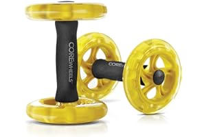 SKLZ Core Wheels Dynamic Strength & Ab Trainer Jaune