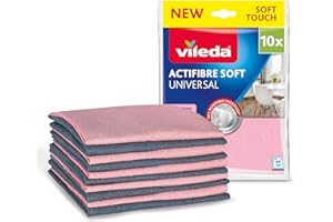 ‎VILEDA Vileda Ściereczka ACTIFIBRE Soft 10 szt. - czyści, chłonie, nie pozostawia smug i zacieków