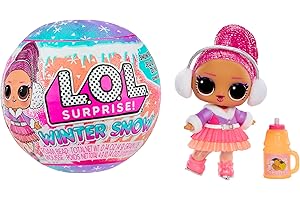 L.O.L. Surprise! Winter Snow Tot - 1 Sammlerpuppe mit Magischer Schneeüberraschung, Blindverpackung, 8 Puppen zum Sammeln, Frostig-Cooler Mode und Zubehör, Geschenk für Kinder ab 4