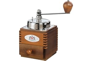 Zassenhaus Kaffeemühle Montevideo Nussbaum / Birnenholz, Maße: L: 10 x B: 10 x H: 18,5 cm, 040234