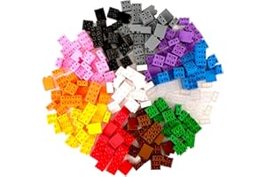 Strictly Briks Toy Large Building Blocks For Kids and Toddlers, Big Bricks Set For Ages 3 and Up, Compatible with LEGO Blocks, Compatible with LEGO Base Plates, 12 Rainbow Colors, 204 Pieces