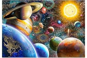 NATTORK Jigsaw Puzzles 1000 Pieces for Adults or Families Pieces Fit Together Perfectly (Space Planet)