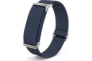chinbersky Armband kompatibelt med Google Fitbit Air-armband, elastiskt ventilerande nylonband av mjukt twilltyg med metallsl