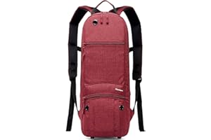IGUERBURN Sac à Dos pour Bouteille d’Oxygène Portable – Porte-réserve O2 médical cylindrique pour réservoir de taille 2L(M-15/D), Bouteille d’Oxygène type D (Rouge)