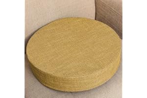 EN AyuL Cojín de asiento de silla de 40/45/50 cm, cojín de asiento de silla de 3/5/8 cm de grosor, cojín redondo suave para interiores y exteriores, comedor, cocina, oficinas