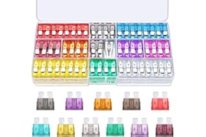Flaconi 120PCS Car Fuses,Fuse Assorted kit,Mini Fuses for Automotive,2A 3A 5A 7.5A 10A 15A 20A 25A 30A 35A 40A Micro Blade Fuse,Suitable for Cars,Trucks,SUVs,ATVs,UTVs