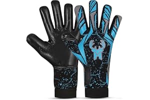 HHH Gants de gardien de but de football pour jeunes adultes - Gants de gardien de but de football professionnels avec paume antidérapante en latex allemand de 4 mm - Gants de gardien de but