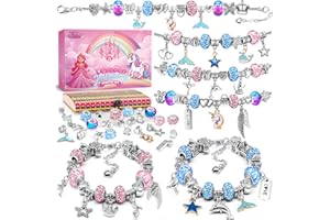 BIIB Kit Braccialetti Fai Da Te Bambina, Giochi Bambina 5-12 Anni Femmina, Regalo Bambina 5 6 7 8 9 10 Anni, Idee Regalo Natale Originali, Crea Braccialetti Bambina, Regalo Compleanno