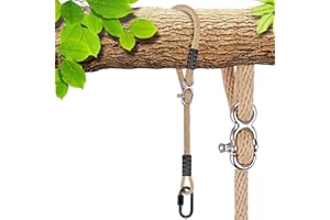 SELEWARE Kit de sangles de suspension pour arbre, corde réglable rapide et facile à suspendre, hamac pour intérieur et extérieur, branche d'arbre, camping, parc pour enfants, accessoires (beige1, 40)