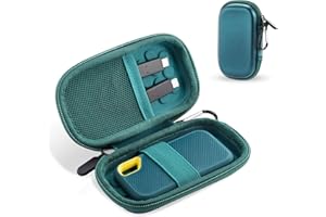 TYSORETY Sac de voyage pour SanDisk Extreme Pro/Extreme Portable External SSD 500 Go 1 To 2 To, Hard Etui de protection (Vert)