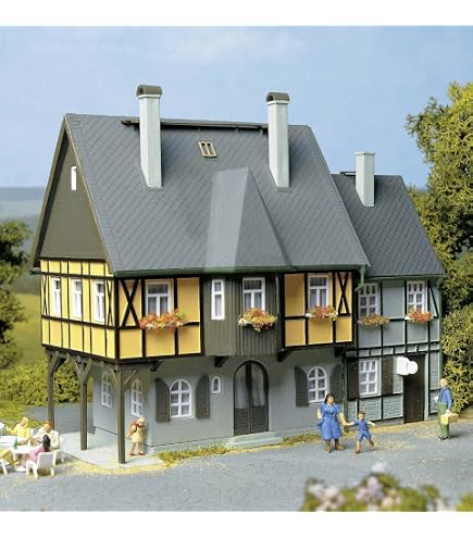 Maison D'Habitation N°3 Auhagen - Maquette Modélisme Ferroviaire Échelle H0 - Pour Décors De Train Miniature