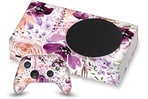Head Case Designs Officially Licensed Anis Illustration Floral Chaos Art Mix Matte Vinyl Sticker Gaming Skin Decal Cover Compatible With Xbox Series S Console and Controller Bundle