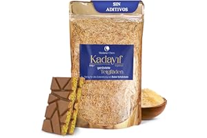 MADAME CHÊRI Madame Chéri Kadayif 200 g – Fideos crujientes dorados para chocolate de Dubái y postres – Cabello de ángel ideal para yogur muesli ensaladas y platos gourmet – Sin aceite de palma ni aditivos
