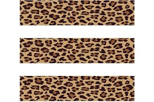 3st Leopard Gepard Tryck Ätliga Tårta Kant Remsar, 28x6,2cm per Ark Bild Tårta Sido Dekor Ätliga Klisterrispapper Kanter för