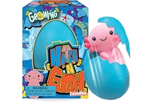 Hatch n Grow Mini – Axolotl Egg from Deluxebase, 6.5cm Water-Activated Hatching Egg & Surprise Growing Animal Toy, Fun Educational Toys & Gifts for Kids.
