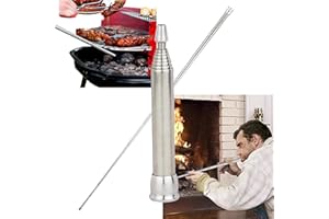 HEROMASK BlowTube : Le Souffleur Barbecue Manuel - L'accessoire BBQ Compact Qui Se Prolonge et Se Rétracte | Parfait pour les Grillades et Soirées en Plein Air - Ventilateur de Poche pour des Braises Parfaites