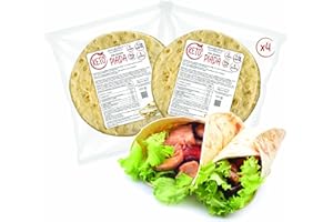 LINE@DIET Piadina proteica keto Lineadiet 4 piadine da 100 grammi solo 2,6 carboidrati zero zuccheri - 2 confezioni da 2 keto piade - 400g