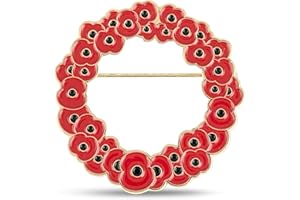 THE ROYAL BRITISH LEGION Royal British Legion Poppy Wreath Gold Pin Badge