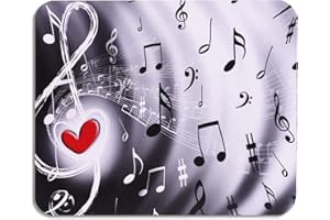 AOKSUNOVA Tappetino per il mouse piccolo, colorato, 240 x 200 mm, per il mouse, per ragazze, con musica