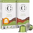 Cru Kafe Organic Half Caff Espresso Single-Serve Organic Arabica Coffee Pods (20 Pods) Compatible with Nespresso Original Line