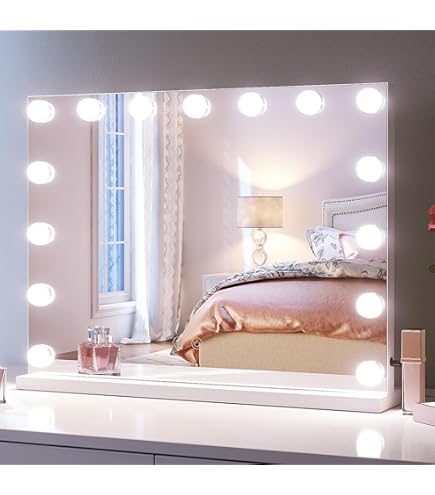 ANYHI Verlichte Hollywood-make-upspiegel met 10x vergroting ANYHI Verlichte Hollywood-make-upspiegel met 10x vergroting
