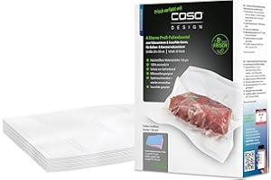 Caso 1245 Worki do Pakowania Próżniowego, Przezroczysty, 20 x 30cm