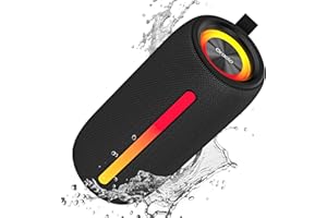 oraolo Cassa Bluetooth, Altoparlante Portatile Wireless con Suono Stereo Cassa Bluetooth Potente da 24W, Luci RGB, Bluetooth 5.4, Supporto AUX/TF Card, Impermeabile IPX6 per Esterno, Adatto per Feste