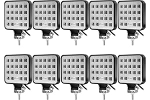 ‎ANTOM 10 Pcs Rückfahrscheinwerfer Arbeitsscheinwerfer Traktor 57W 12volt led strahler kfz 5700LM led zusatzscheinwerfer für Bagger, Traktoren, Schlepper, Gabelstapler, ATV, Lkw, offroad (4x4)