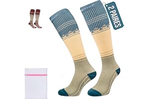 360 RELIEF Chaussettes de Compression 15-20 mmHg - Chaussettes de Contention Classe 1 Femme et Homme - Soutien Quotidien pour Course à Pied, Voyage, Sport - Avec sac de lavage en filet