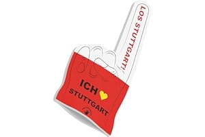 ‎HIGH FIVE FINGERS HIGH FIVE FINGERS My City Fahne Flagge Schaumstoff Hand für Fussball, Handball, Leichtathletik | Fanartikel für Spiele, Stadion und Events | One Size | 40 x 20 x 2,5 cm