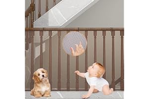 OSKUGLIN Red de Seguridad para niños, 3 Metros Malla de Seguridad para Escaleras, Redes De Protección de Las Escaleras Balcón, Malla Red de Protección para Escaleras para Protección a Niños y Bebés