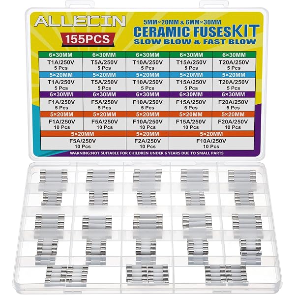 PeakTech 7706 Lot 10 Fusibles Céramique Rapides 0,25A 300V 5x20 Mm – Protection Appareils De Mesure