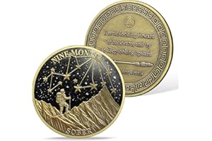 AtSKnSK 9 mesi di moneta sobrietà 1-12 mesi di sobrietà Reborn Sober HA NA AA patatine medaglioni narcotici alcolisti Regali anonimi per uomini donne (9 mese)