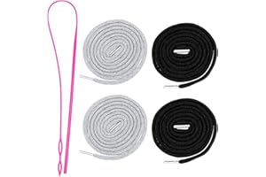 WLERTCOP Replacement Drawstring Cord with Threader, 4Pcs Cord for Hoodies Drawstring Cords Replacement for Hoodies, Sweatpants, Coats, Bags