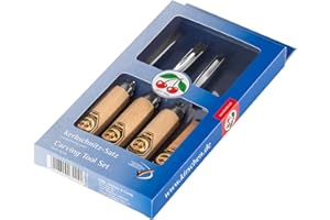 KIRSCHEN Werkzeuge 3424000 Kit de sculpture à encocher 4 pièces