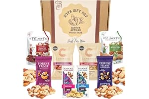 SIMPLY GIFTS & HAMPERS CO Nuts Gift Set – Premium Nuts Selection Gift Box - with British Artisan Nut Brands – Mr Filberts, Cambrook & More – Gift Ready, Perfect for Christmas - Mixed Nuts Selection