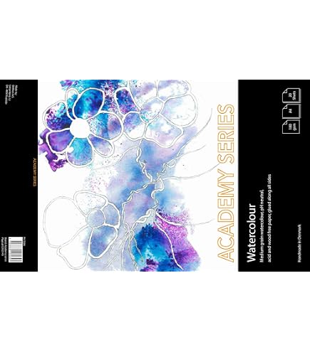 Papier Aquarelle Florence Vaessen Creative - A4 200g/m² - Surface Lisse - 12 Feuilles - Pour Artistes