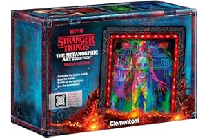 Stranger Things Metamorphic Art Collection Vecna - 520 Teile Puzzle mit beleuchtetem Rahmen - Merch-Set für Fans & Sammler - Ideal als Deko & Geschenk - 35610 von Clementoni