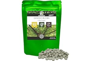 NAKURU | Ginkgo Biloba | Gamme Boost | Fabriqué en France | "L'Arbre Fossile!" | (90 Comprimés de 705mg / Poids Net: 63,45g)