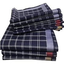 Fazzoletti In Cotone Per Uomo – 12 Pezzi Quadrati 40x40 Cm, Eleganti E Riutilizzabili